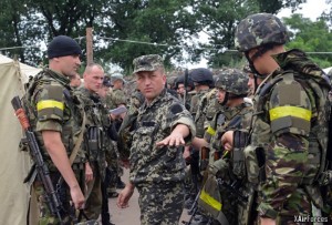 Ukraine separatists troops