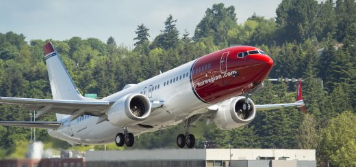 Norwegian firt Boeing-737-MAX-8-EI-FYA