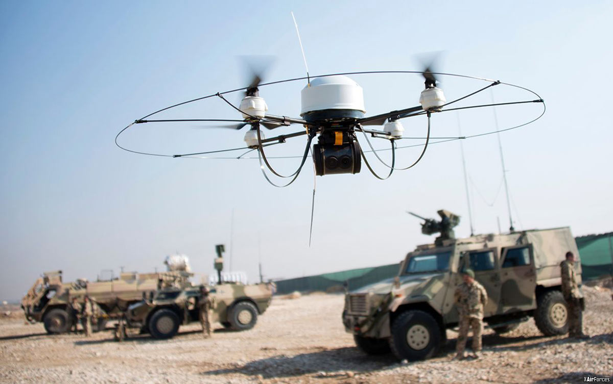 German Army drone built by a German company flies in Afghanistan. 